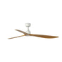 Ventilador de techo sin luz Faro Outwood motor DC palas de madera IP44 blanco y madera — ref. 34361 (1)