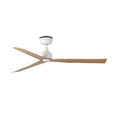 Ventilador de techo Faro Marine M roble 3 palas motor DC Ø125cm 34370WT