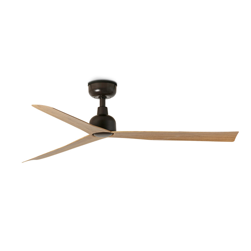 Ventilador de techo Faro Marine M roble 3 palas motor DC Ø125cm 34371WT