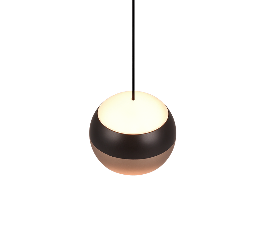 Trio Orbit Lámpara colgante metal estera negra 344410132