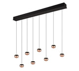 Trio Orbit 8-Light Pendant Ceiling Lamp Black 344410832