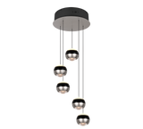 Lámpara colgante Orbit Trio níquel mate 5 luces 344430507