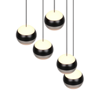 Lámpara colgante Orbit Trio níquel mate 5 luces 344430507