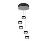 Lámpara colgante Orbit Trio níquel mate 5 luces 344430507 - vista 4