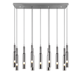 Lámpara de techo colgante Trio Lucent LED cromo 150cm 344511106