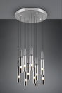 Lámpara de techo colgante Trio Lucent LED cromo 150cm 344531106