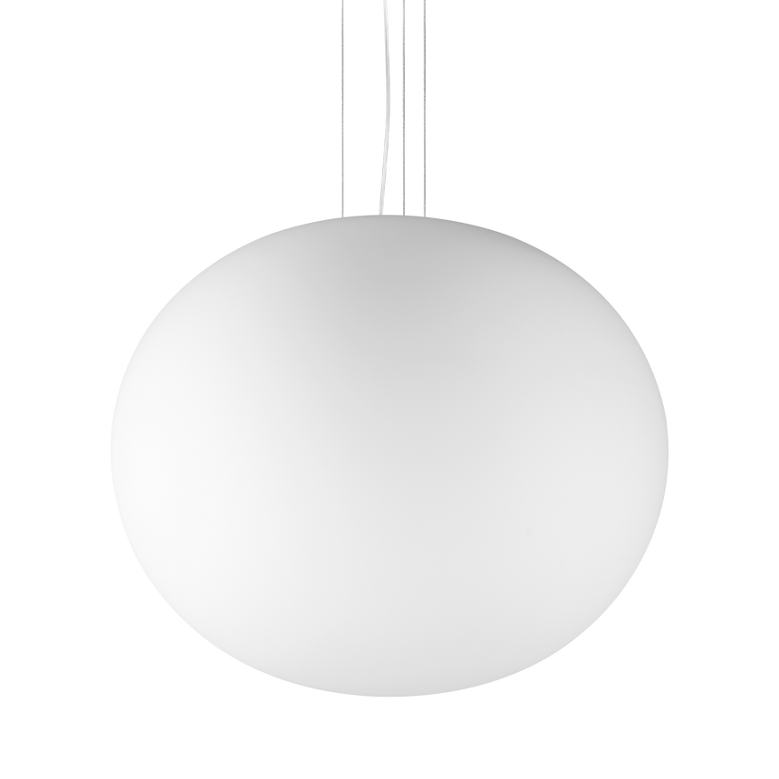 Lámpara colgante Ideal Lux Cotton blanco cristal 42W Ø50cm 344591
