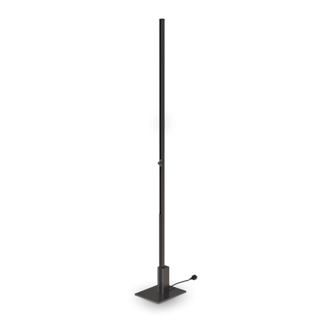 Lámpara de pie Ideal Lux Ego negro regulable 201cm 344775