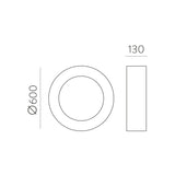 ACB Dilga Plafón blanco LED Slide switch Casambi P3450270BCA