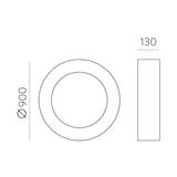 ACB Dilga Plafón blanco LED Slide switch Casambi P3450470BCA