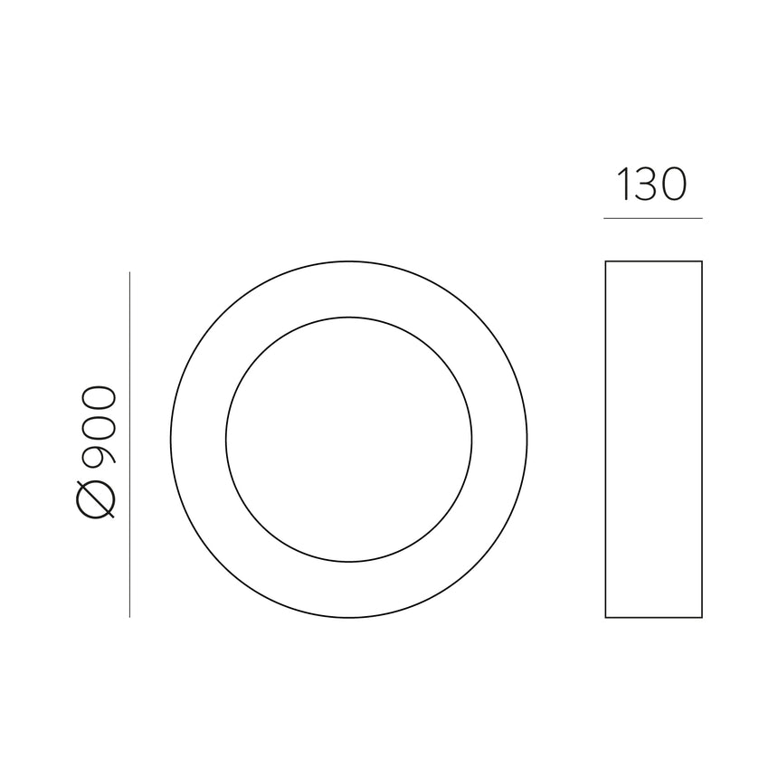 ACB Dilga Plafón blanco LED Slide switch Casambi P3450470BCA