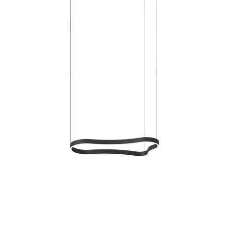 Lámpara colgante Ideal Lux Waves LED 37W 94,2cm negro — ref. 345215 (1)