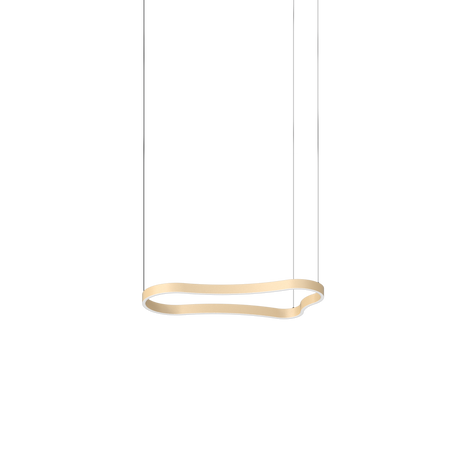 Lámpara colgante Ideal Lux Waves dorado LED 37W Ø94,2cm 345222