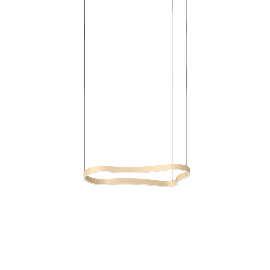 Lámpara colgante Ideal Lux Waves dorado LED 37W Ø94,2cm 345222
