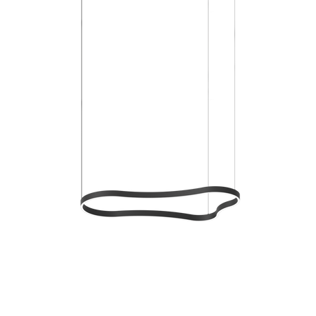 Lámpara colgante Ideal Lux Waves negro LED 45W Ø125,4cm 345246