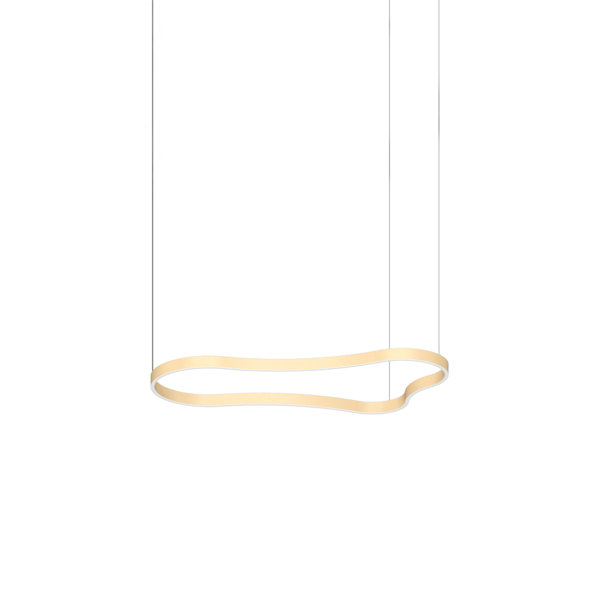 Lámpara colgante Ideal Lux Waves dorado LED 45W Ø125,4cm 345253