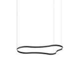 Lámpara colgante Ideal Lux Waves negro LED 54W Ø155,6cm 345277