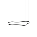Lámpara colgante Ideal Lux Waves LED 54W 155,6cm negro — ref. 345277 (1)
