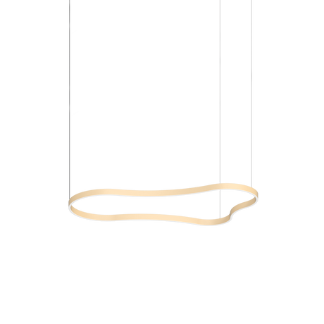 Lámpara colgante Ideal Lux Waves dorado LED 54W Ø155,6cm 345284