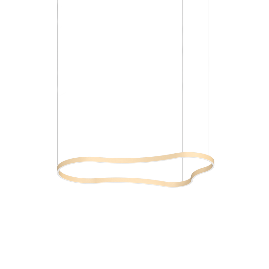 Lámpara colgante Ideal Lux Waves dorado LED 54W Ø155,6cm 345284