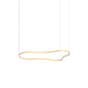 Lámpara colgante Ideal Lux Waves LED 54W 155,6cm dorado — ref. 345284 (1)