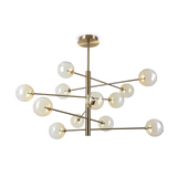 Lámpara colgante Ideal Lux Equinoxe cristal 12 luces 24W Ø128,1cm 345383