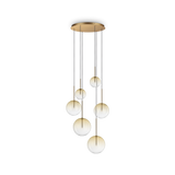 Lámpara colgante Ideal Lux Equinoxe cristal 6 luces 12W Ø65cm 345406