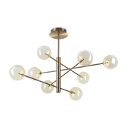Lámpara colgante Ideal Lux Equinoxe cristal 8 luces 16W Ø128cm 345420