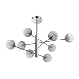 Lámpara colgante Ideal Lux Equinoxe cristal 8 luces 16W Ø128cm 345437
