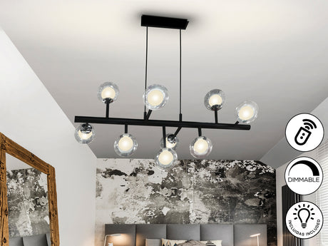 Lámpara de techo colgante bolas Schuller Altais negro y - vista 2