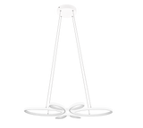 Lámpara de techo colgante Trio Fly LED blanco mate 4000K 150cm 345619131