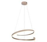 Lámpara de techo colgante Trio Cinardi LED gris pardo 2000-4000K Ø75cm 50W 346110141