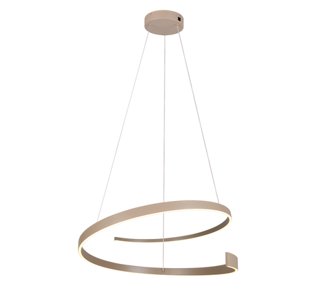 Lámpara de techo colgante Trio Cinardi LED gris pardo 2000-4000K Ø75cm 50W 346110141