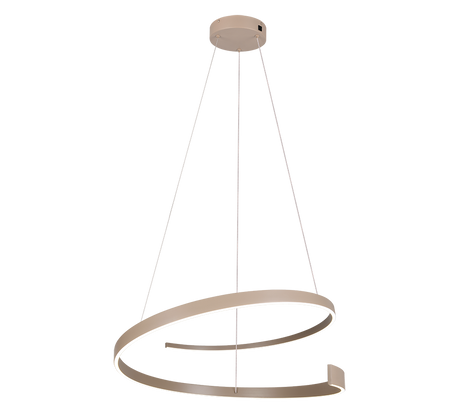 Lámpara de techo colgante Trio Cinardi LED gris pardo 2000-4000K regulable Ø75cm