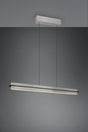 Lámpara de techo colgante Trio Emerson LED níquel mate táctil CCT 150cm 34671010