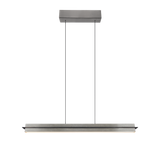 Lámpara de techo colgante Trio Emerson LED níquel mate táctil CCT 150cm 34671010