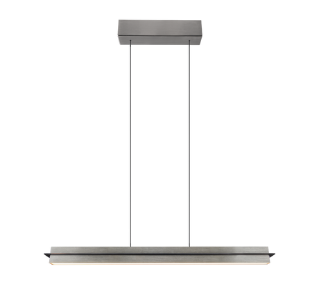 Lámpara de techo colgante Trio Emerson LED níquel mate táctil CCT 150cm 34671010