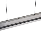 Lámpara de techo colgante Trio Emerson LED níquel mate táctil CCT 150cm 34671010