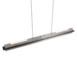 Lámpara de techo colgante Trio Emerson LED níquel mate táctil CCT 150cm 34671010