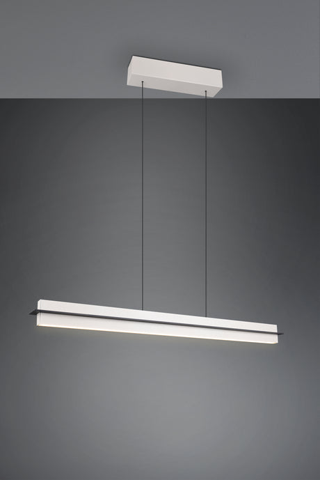 Lámpara de techo colgante Trio Emerson LED gris cálido táctil CCT 150cm 34671017