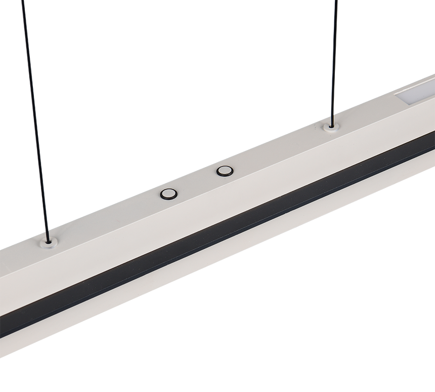 Lámpara de techo colgante Trio Emerson LED gris cálido táctil CCT 150cm 34671017