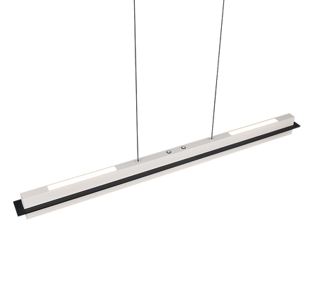 Lámpara de techo colgante Trio Emerson LED gris cálido táctil CCT 150cm 34671017