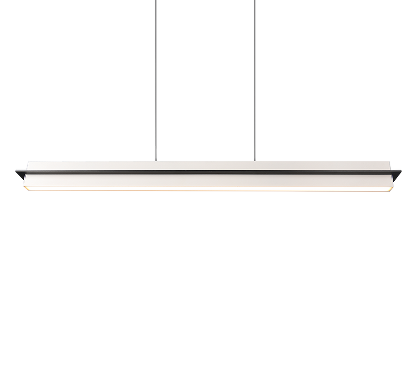 Lámpara de techo colgante Trio Emerson LED gris cálido táctil CCT 150cm 34671017
