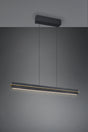 Lámpara de techo colgante Trio Emerson LED negro mate táctil CCT 150cm 346710180