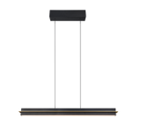 Lámpara de techo colgante Trio Emerson LED negro mate táctil CCT 150cm 346710180