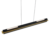 Lámpara de techo colgante Trio Emerson LED negro mate táctil CCT 150cm 346710180