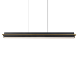 Lámpara de techo colgante Trio Emerson LED negro mate táctil CCT 150cm 346710180