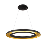 ACB Shiitake Colgante 3740/70 Negro/Oro, LED 50W 3000K 4150lm, CRI90 CL.I, Casambi C3740190NOCA