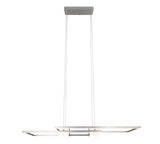 Lámpara de techo colgante Trio Albany LED níquel mate CCT 150cm 347710407
