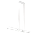 Lámpara de techo colgante Trio Albany LED blanco mate CCT 150cm 347710431